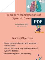 Pulmonary Manifestations of Systemic Diseases