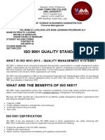 Research ISO9001 Quality Standard FM