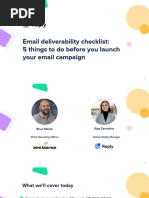 Reply & ZeroBounce Webinar. Email Deliverability