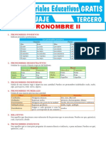 Tipos de Pronombres para Tercer Grado de Secundaria