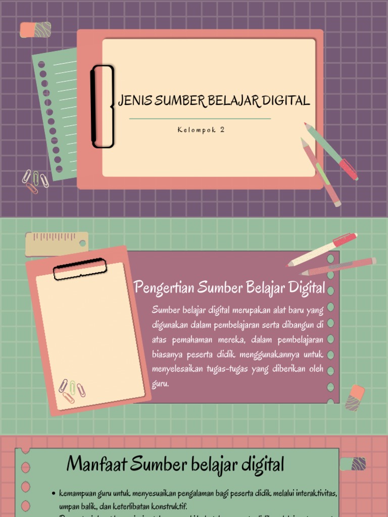 Jenis Sumber Belajar Digital | PDF | Karier & Perkembangan