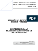 Guía Técnica para La Realización de Necropsias en Caso de Feminicidio