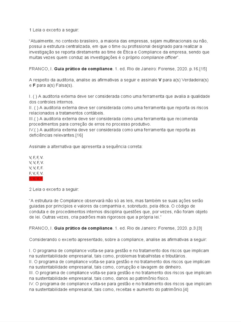 Estrutura e Importância do Compliance Empresarial | PDF | Contabilidade ...