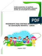 Regimento Dos Centros Municipais de Educação Da Rede Municipal de Goiânia