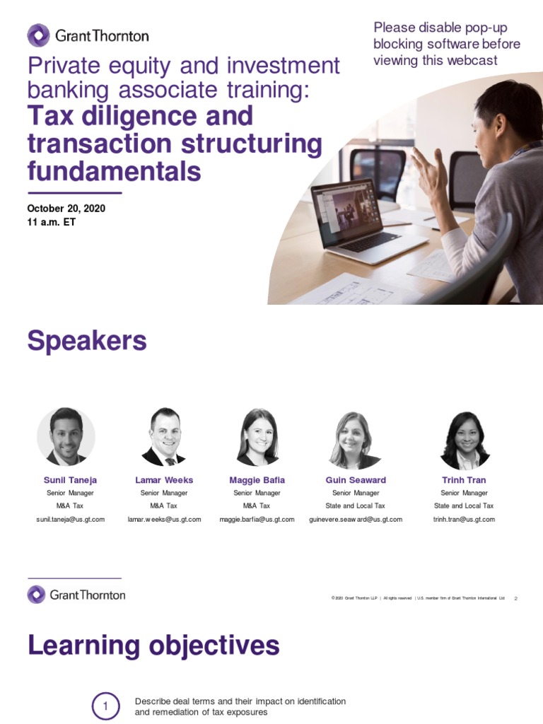Tax Grant Thornton PDF Limited Liability Company Taxes