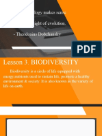 Lesson 3 Biodiversity & Evolution