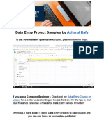 Data Entry Practice Projects - Azharul Rafy