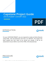 CapStone Project Guide - 2022