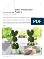 Centro de Mesa para Topiaria DIY Moss Bunny - Ehow