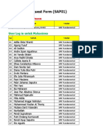 User Log in SAP01 - 944 - A