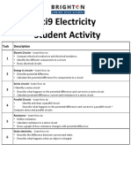 Electricity-Student Activity