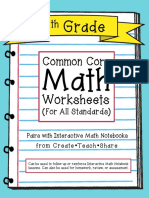 Common Core Math Worksheets