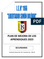 Plan de Mejora IE 1166 LSB Ccesa007