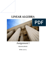 Linear Algebra: Assignment I