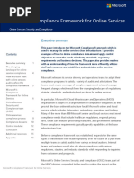 Microsoft Compliance Framework For Online Services