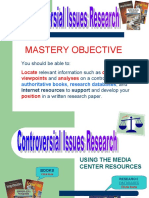 PowerPointClassControversial Issues Researchmcgarrity