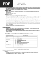 Lesson 4 5 Notes Types of Media Media and Information Sources