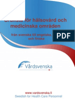 Swedish Healthcare and Medical Fields Glossary