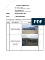 Informe Observaciones de Planta 2022