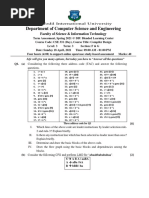 CSE 331 Semester Final Question For Section-MC-FG