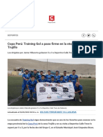 Copa Perú - Training Gol A Paso Firme en La Etapa Provincial de Trujillo - La Libertad - DEPORTES - CORREO