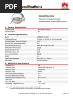 IBT 0.6m Single Polarization Compact C3 Antenna Datasheet (A80S06TAC-3NX)