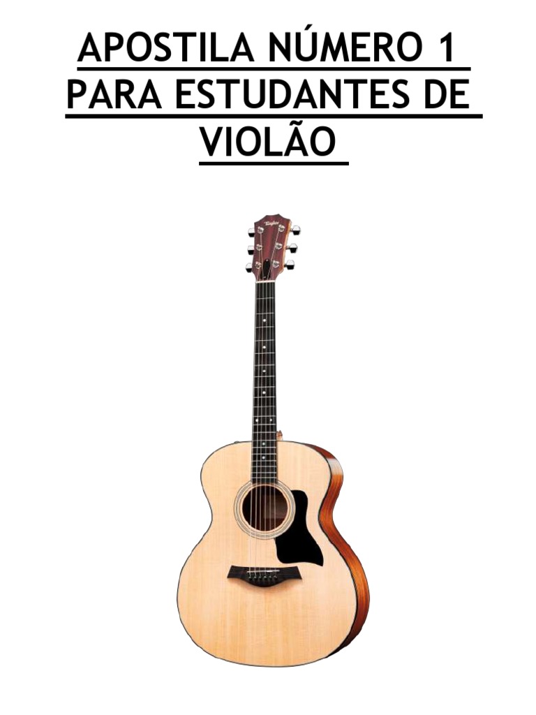 Apostila De Violão Versão Final Pdf Acorde Música Guitarras