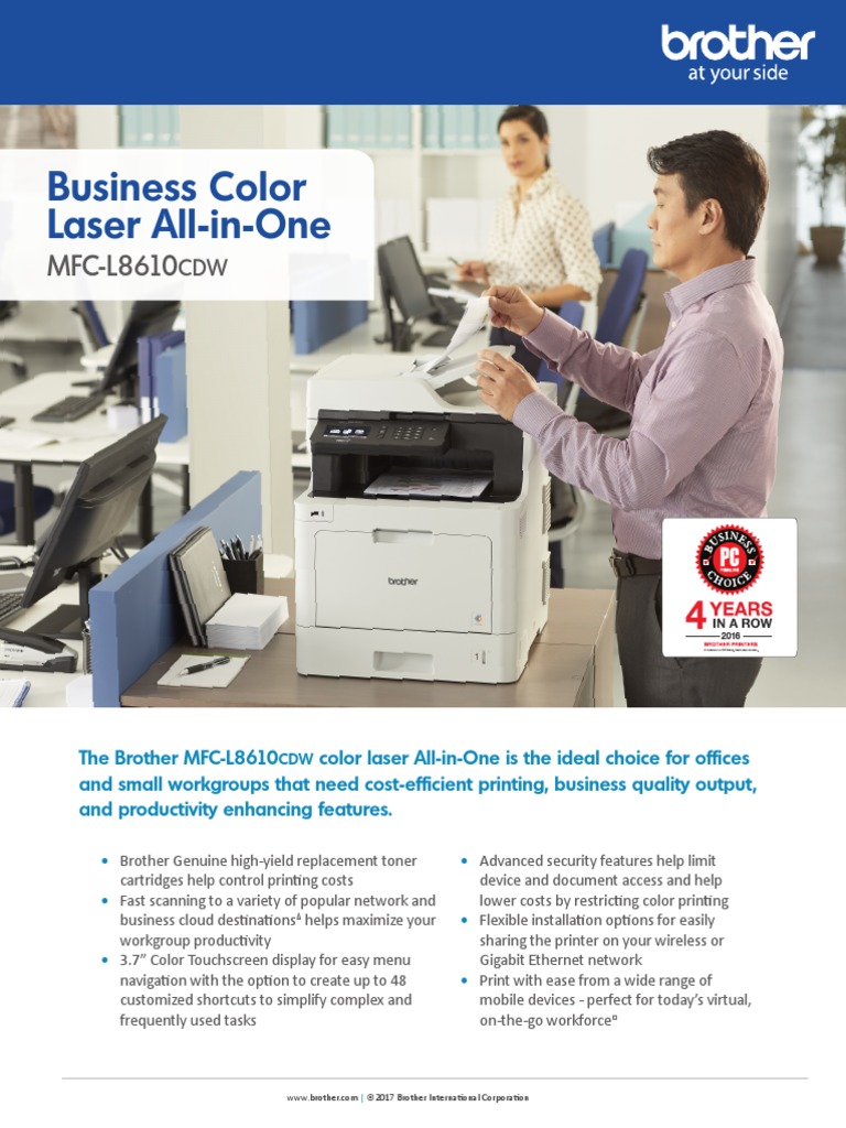 Brother MFC l8610cdw Datasheet PDF Information And Communications