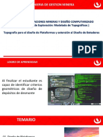 Topografía para El Diseño de Plataformas y Extensión Al Diseño de Botaderos