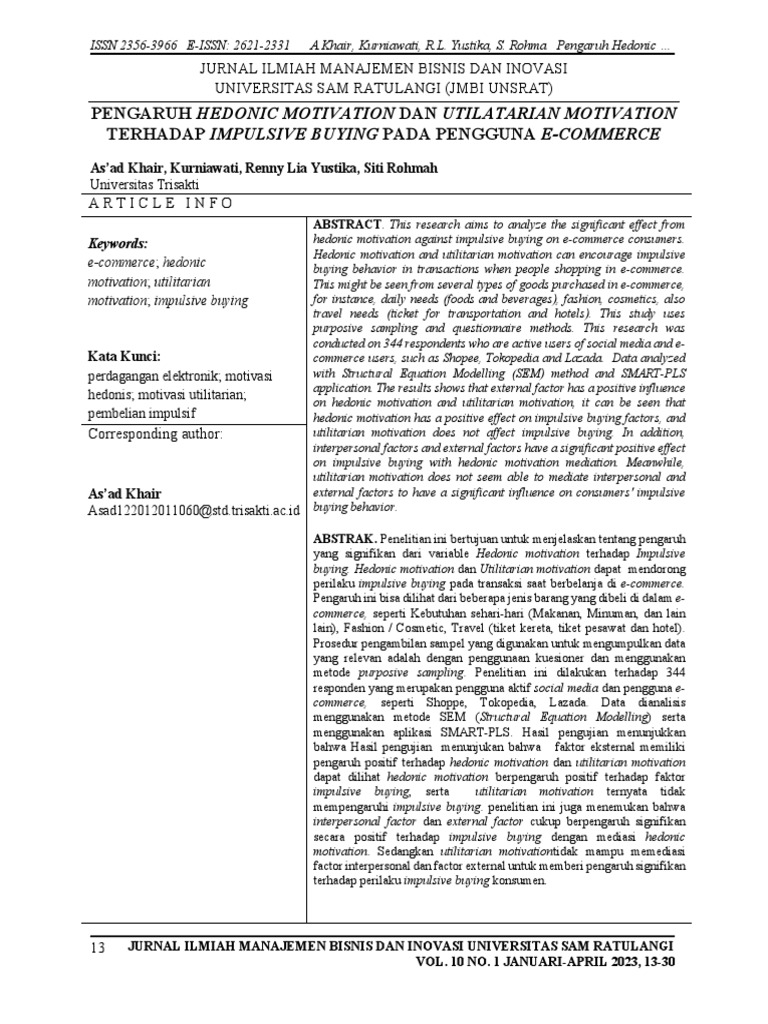 2 +Khair+Feb+2023 | PDF | Motivation | Motivational