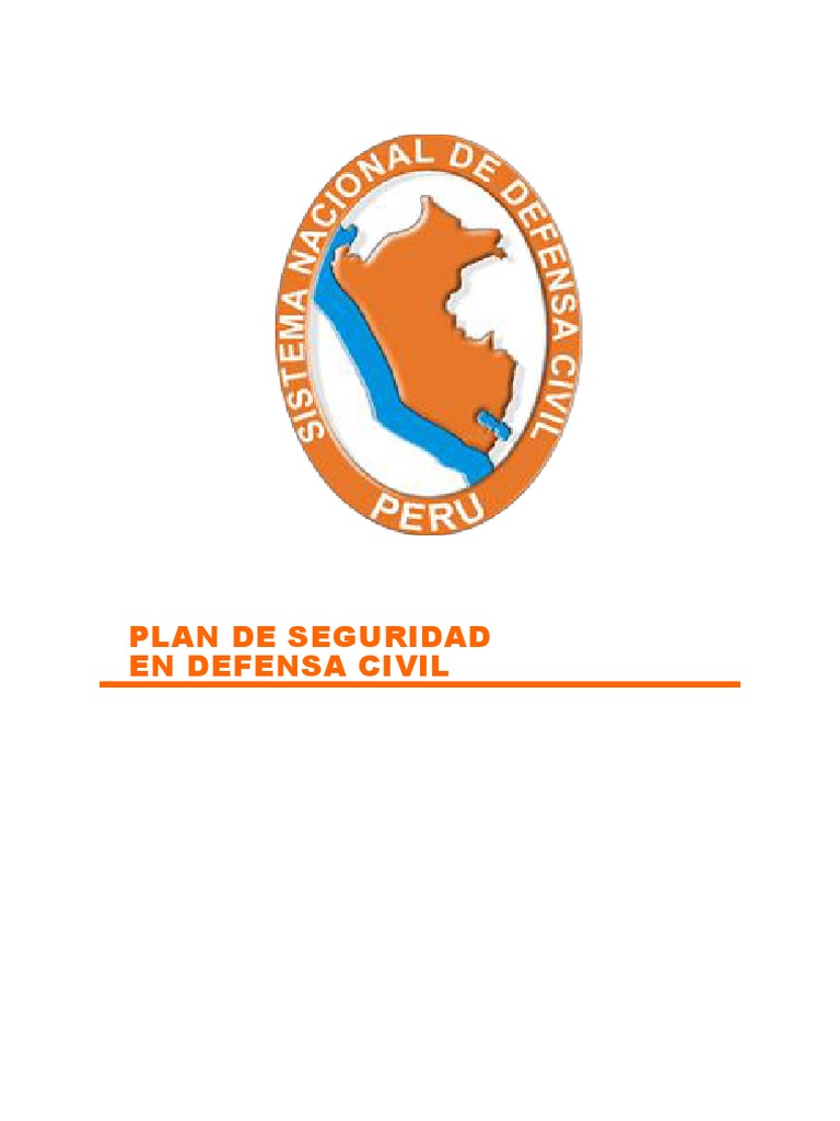 Plan de Seguridad en Defensa Civil | PDF | Primeros auxilios | Defensa ...