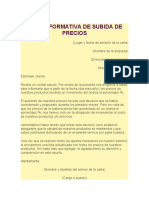 Carta Aumento de Precio3