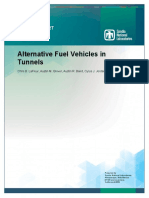 Alternative Fuel Vehicles in Tunnels: Sandia Report