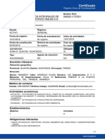 Certificado: Servicios Analiticos Integrales de Control Y Laboratorios Hmlab S.A. 0993211737001