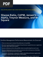 Sharpe, Treynor and Jensen Measures