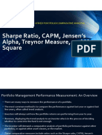 Sharpe, Treynor and Jensen Measures