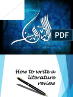 How To Write A Literature Review Revised1