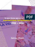 Plan Nacional de Desarrollo 2022 2026