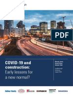 Covid19 and Construction Early Lessons For A New Normal