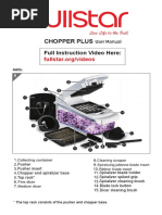 Onion Chopper User Manual