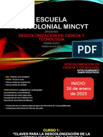 Escuela Descolonial Mincyt