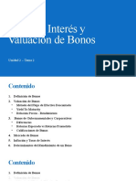 Tema 2 - Tasas de Interés y Valuación de Bonos