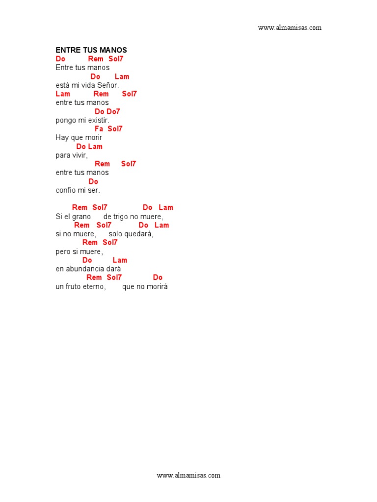 Entre Tus Manos PDF
