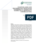 Um Estudo Acerca Dos Procedimentos E Práticas Das Madeireiras Na Aquisição de Madeira Legal Destinadas À Construção Civil