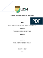 Ensayo Sobre El Analisis Del Artículo 2057 Del Código Civil Peruano