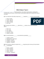 IRDA Mock Test 4