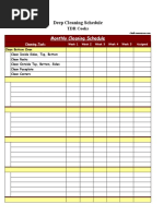 ECOLAB Master Cleaning Schedule 2022 | PDF | Dishwasher | Home