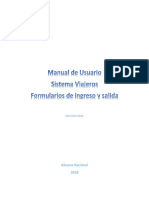 Manual de Usuario Viajeros - Formularios 250-251