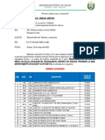 Informe N°012 Req. Tuberia y Accesorios Yeguacancha