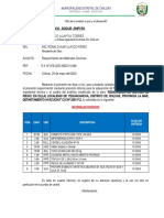 Informe N°013 Req. Materiales Diversos Yeguacancha